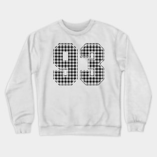 Plaid Number - 93 - Dark Crewneck Sweatshirt